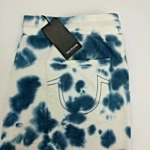 $119 True Religion Tie Dye Drawstring Joggers Fleece Sweatpants Size L